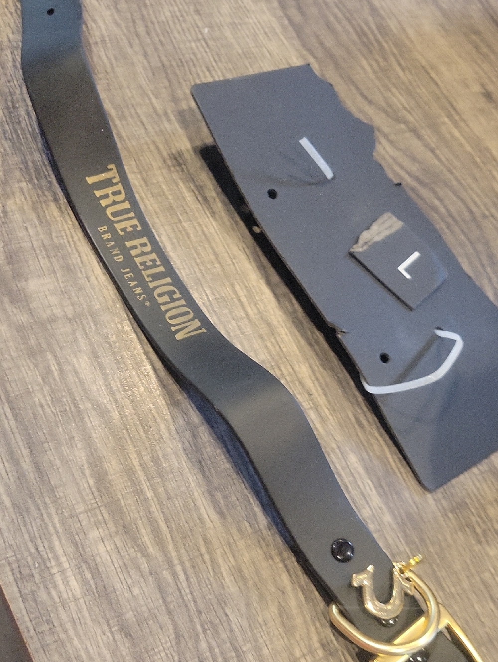Pet Collar,Brand New,sz.large./ Black/ Gold ,True Religion